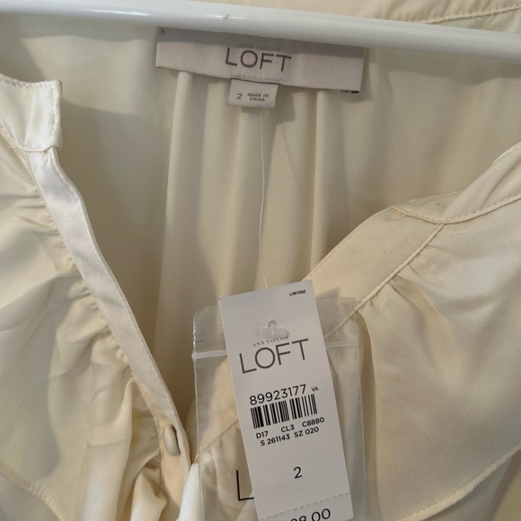 Loft Cream and Black Dress - Lined - New with tags - Picture 2 of 4